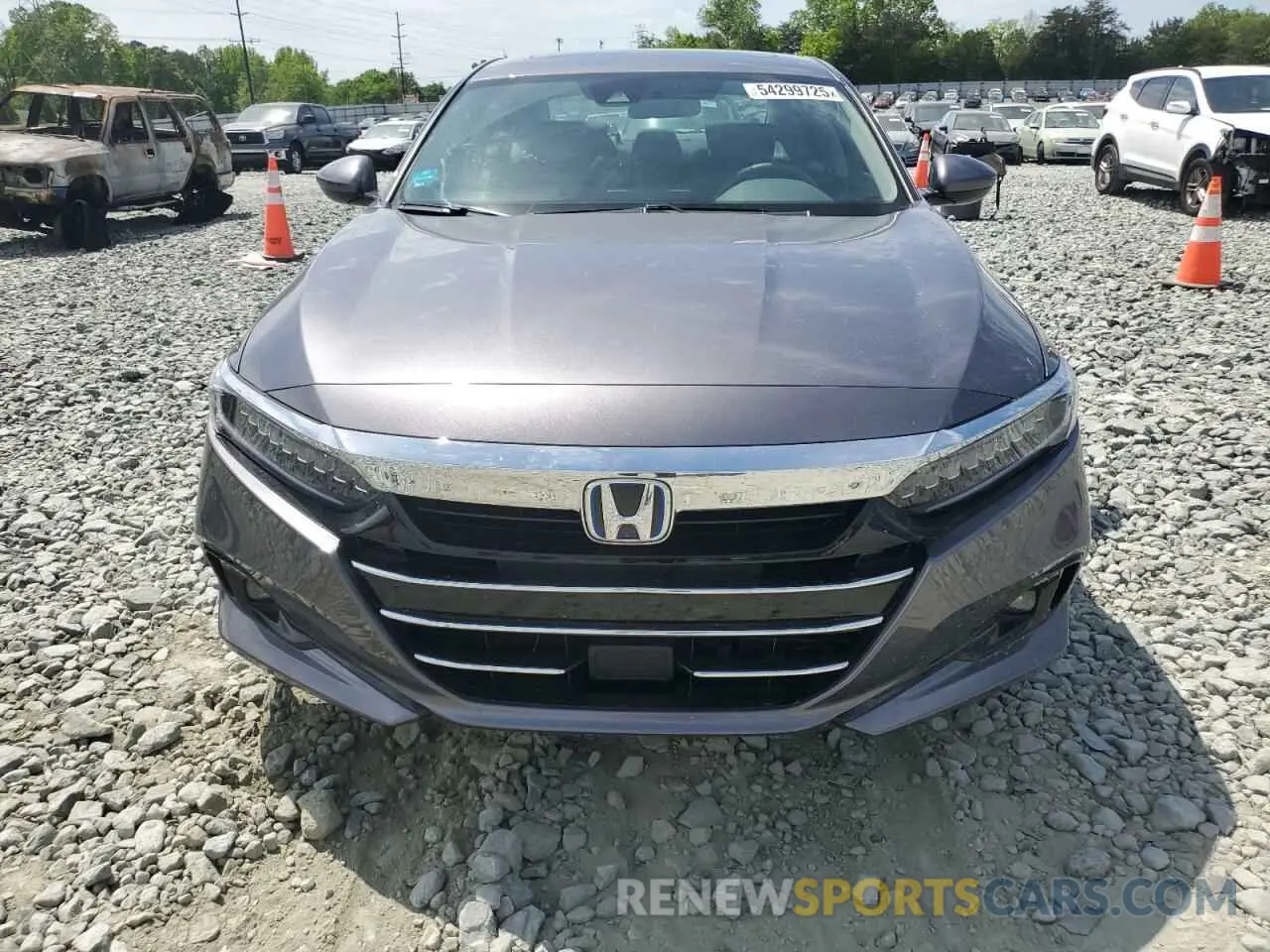 5 fotografías del automóvil dañado 1HGCV3F45MA016190 HONDA ACCORD 2021