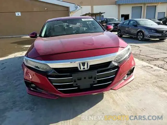 11 fotografías del automóvil dañado 1HGCV3F59MA022826 HONDA ACCORD 2021