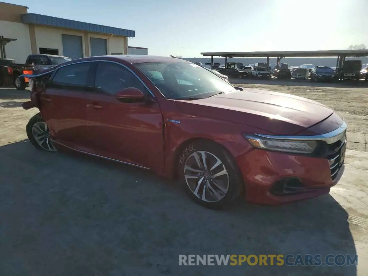 4 fotografías del automóvil dañado 1HGCV3F59MA022826 HONDA ACCORD 2021