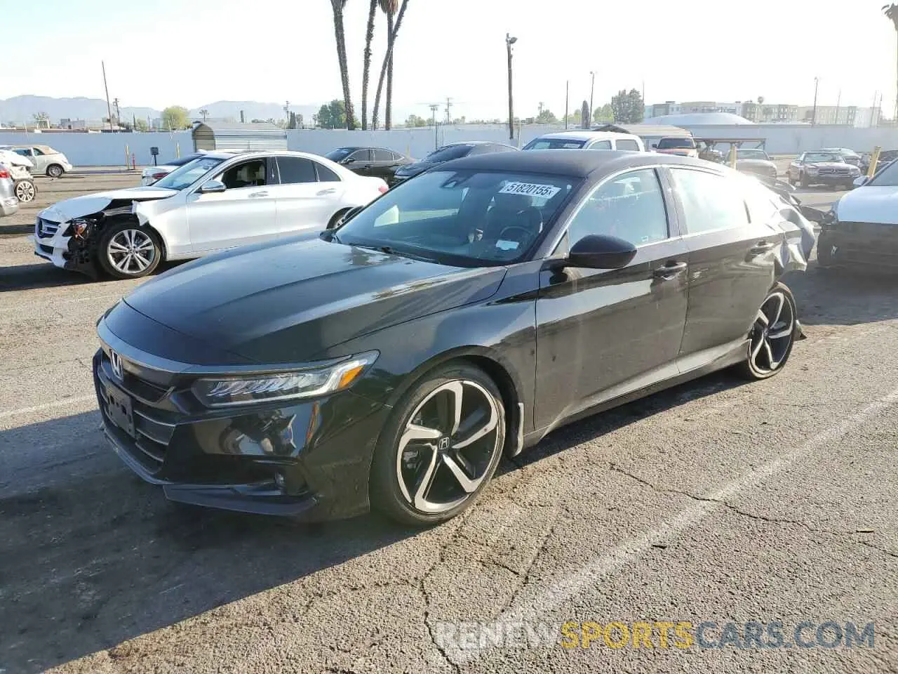 1 fotografías del automóvil dañado 1HGCV1F31NA017642 HONDA ACCORD 2022