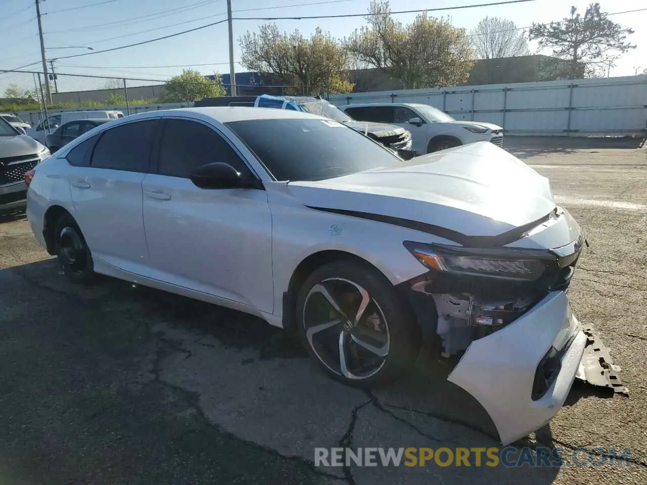 4 fotografías del automóvil dañado 1HGCV1F31NA048275 HONDA ACCORD 2022