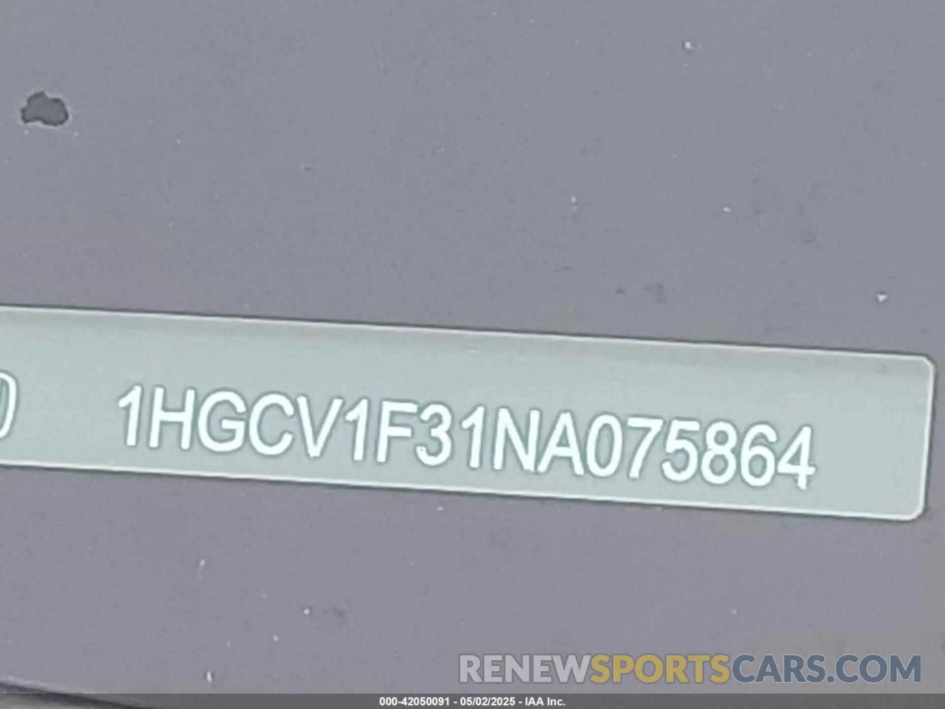 17 fotografías del automóvil dañado 1HGCV1F31NA075864 HONDA ACCORD 2022