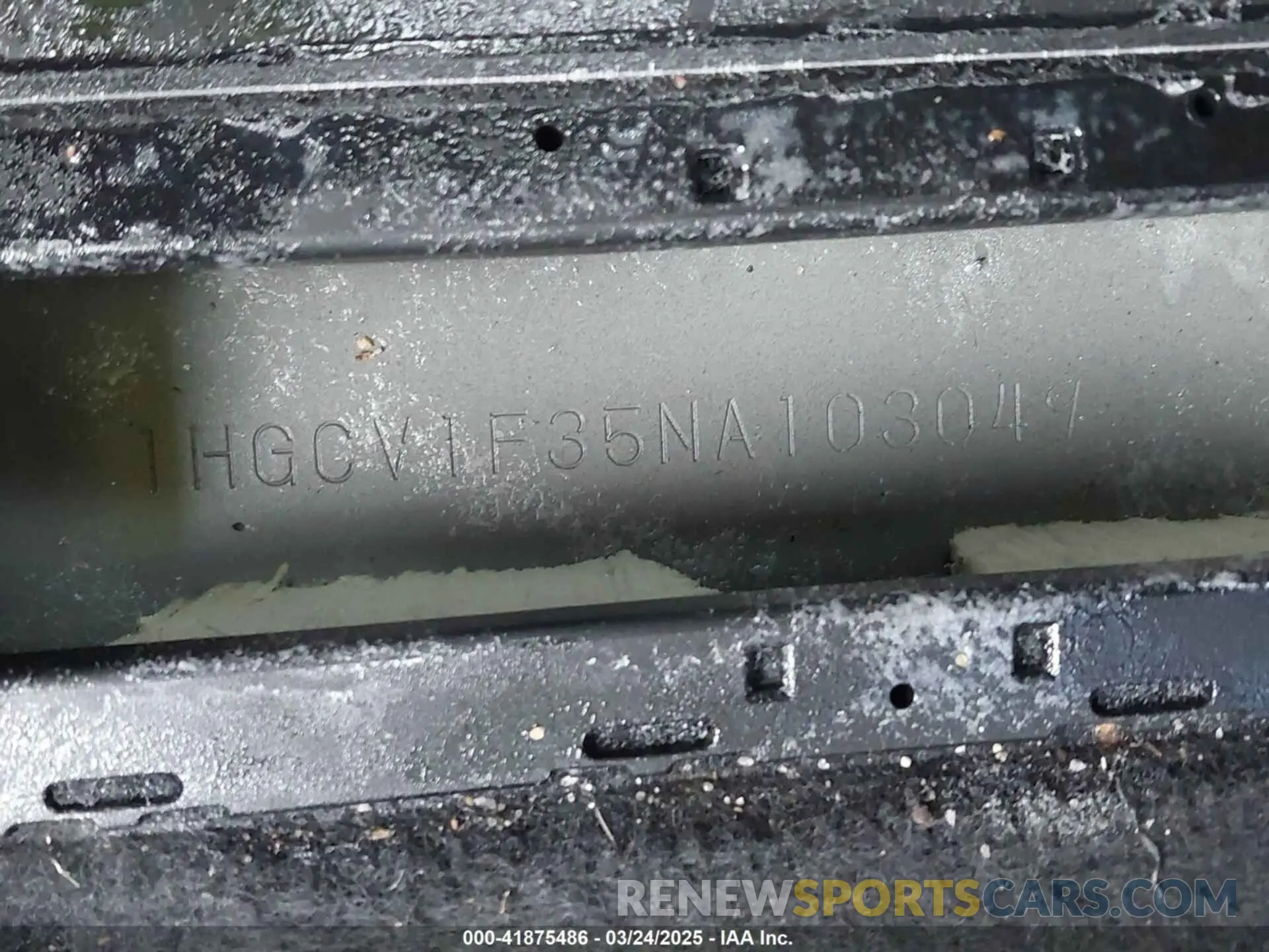 9 fotografías del automóvil dañado 1HGCV1F35NA103049 HONDA ACCORD 2022