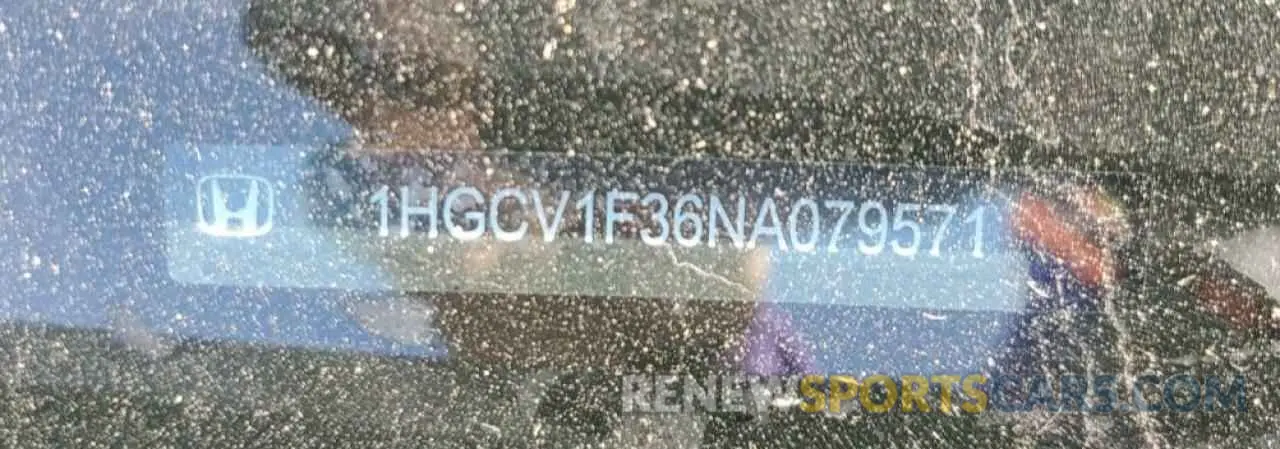 12 fotografías del automóvil dañado 1HGCV1F36NA079571 HONDA ACCORD 2022