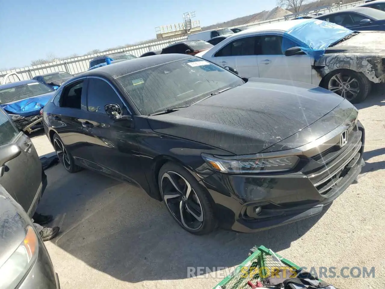 4 fotografías del automóvil dañado 1HGCV1F39NA10695X HONDA ACCORD 2022