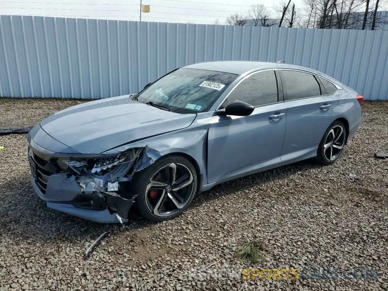 1 fotografías del automóvil dañado 1HGCV1F39NA108285 HONDA ACCORD 2022