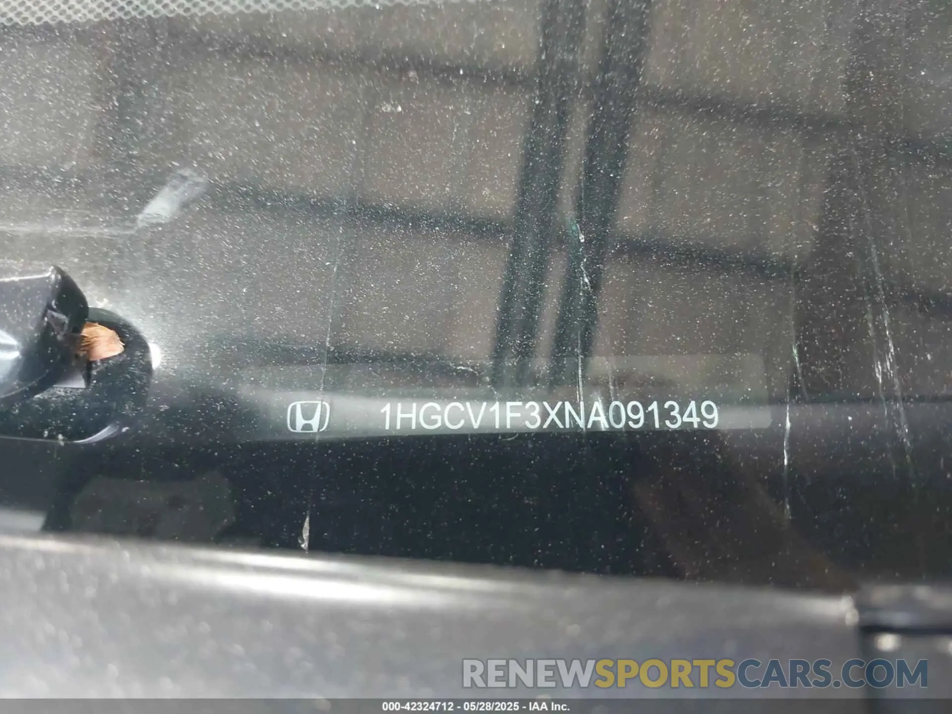 9 fotografías del automóvil dañado 1HGCV1F3XNA091349 HONDA ACCORD 2022