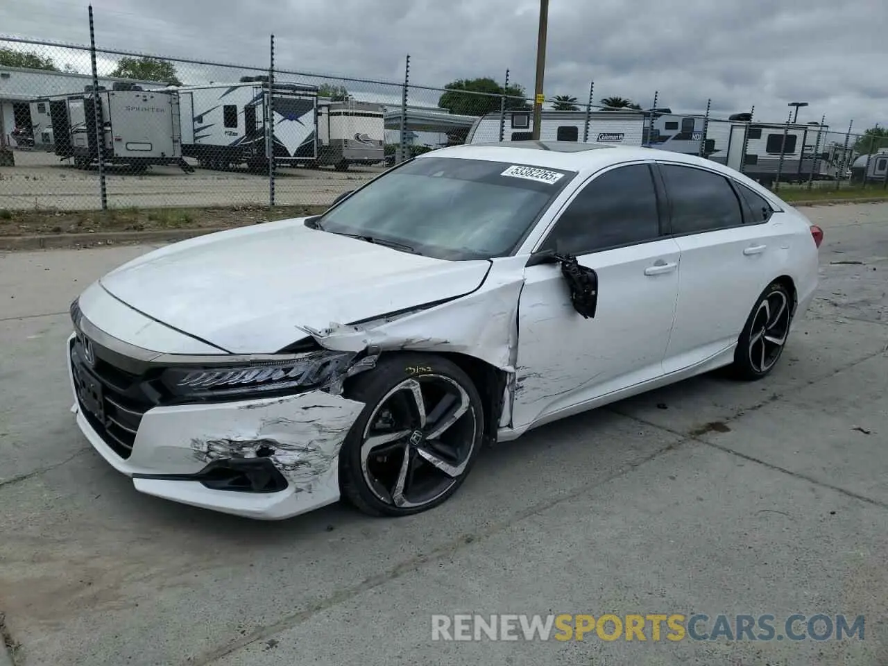 1 fotografías del automóvil dañado 1HGCV2F35NA001563 HONDA ACCORD 2022