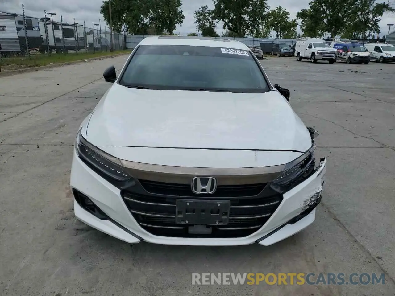 5 fotografías del automóvil dañado 1HGCV2F35NA001563 HONDA ACCORD 2022