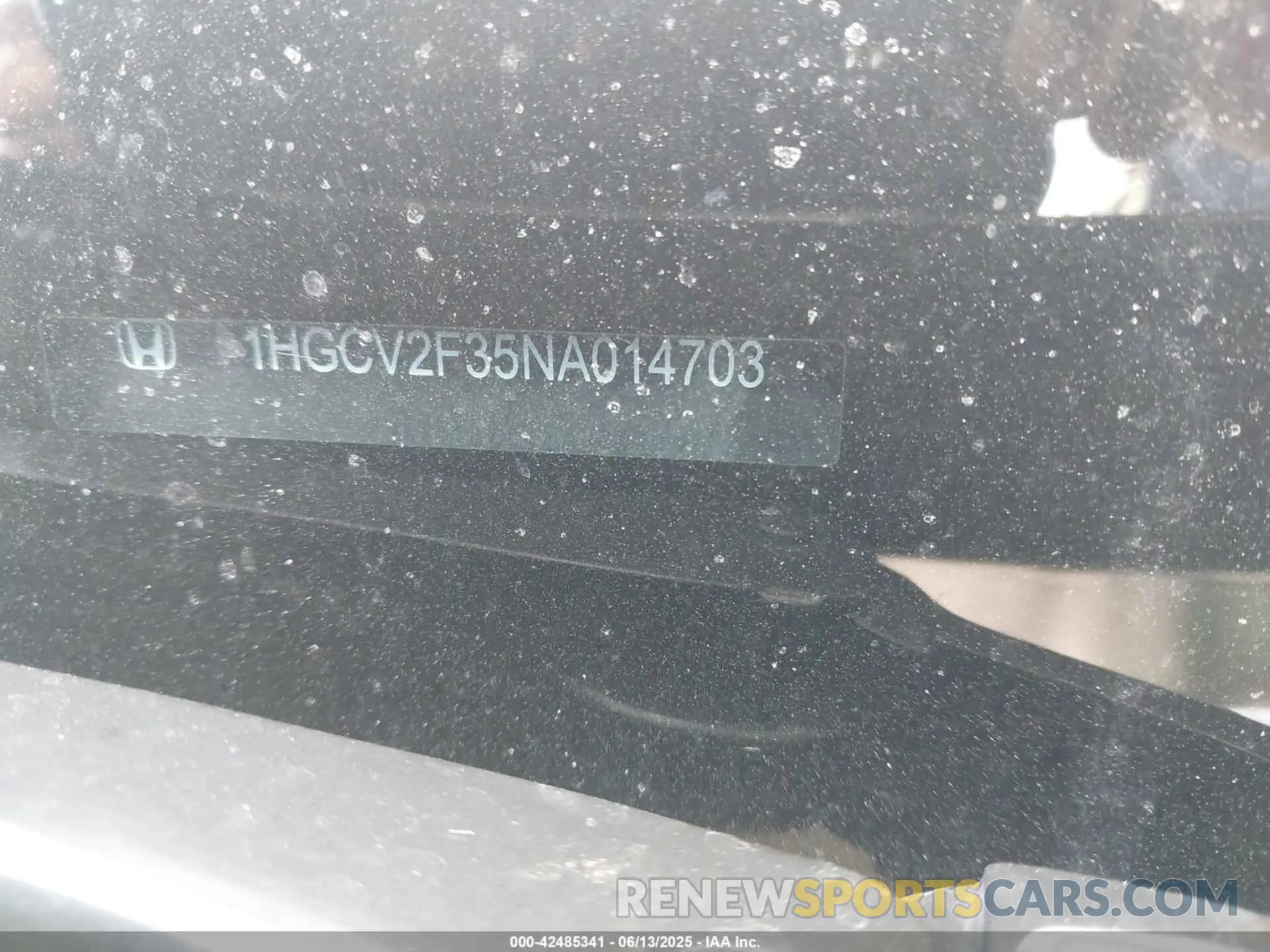 9 fotografías del automóvil dañado 1HGCV2F35NA014703 HONDA ACCORD 2022