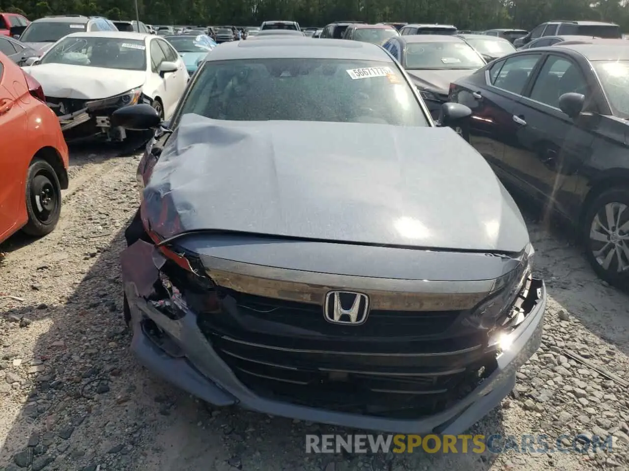 5 fotografías del automóvil dañado 1HGCV2F35NA019089 HONDA ACCORD 2022