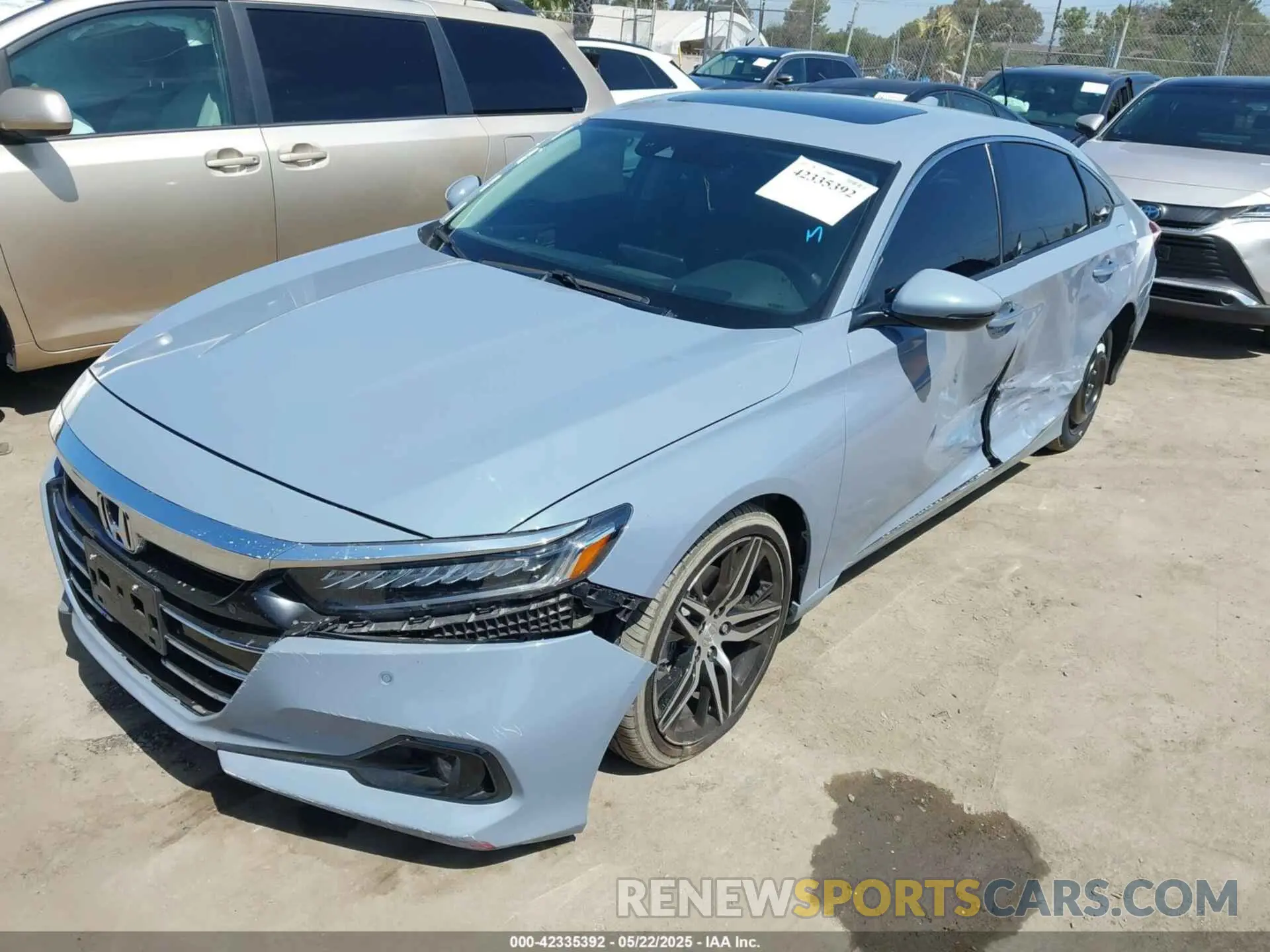2 fotografías del automóvil dañado 1HGCV2F95NA008324 HONDA ACCORD 2022