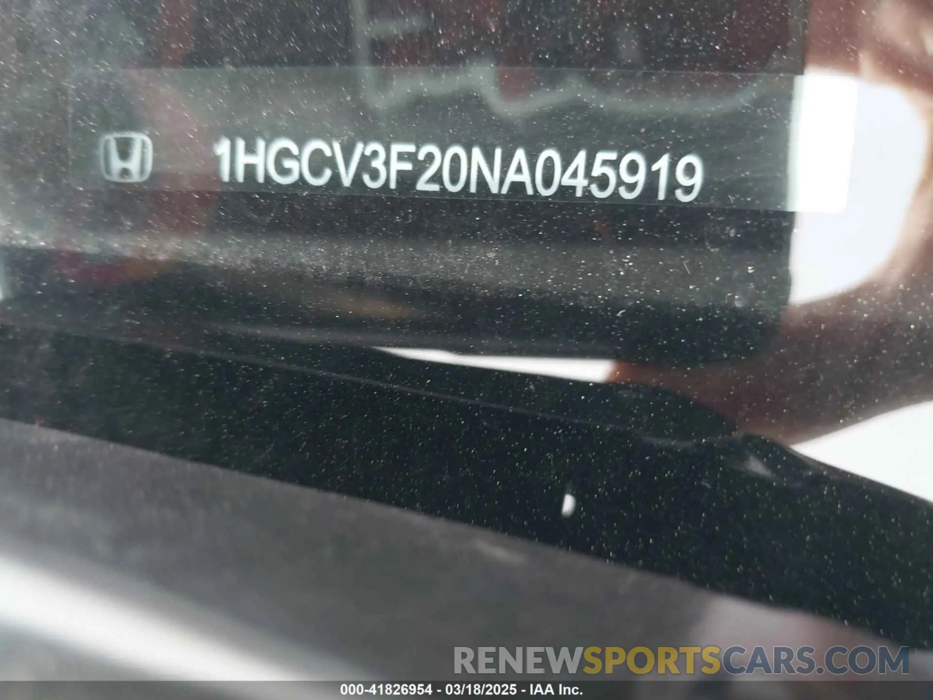 9 fotografías del automóvil dañado 1HGCV3F20NA045919 HONDA ACCORD 2022