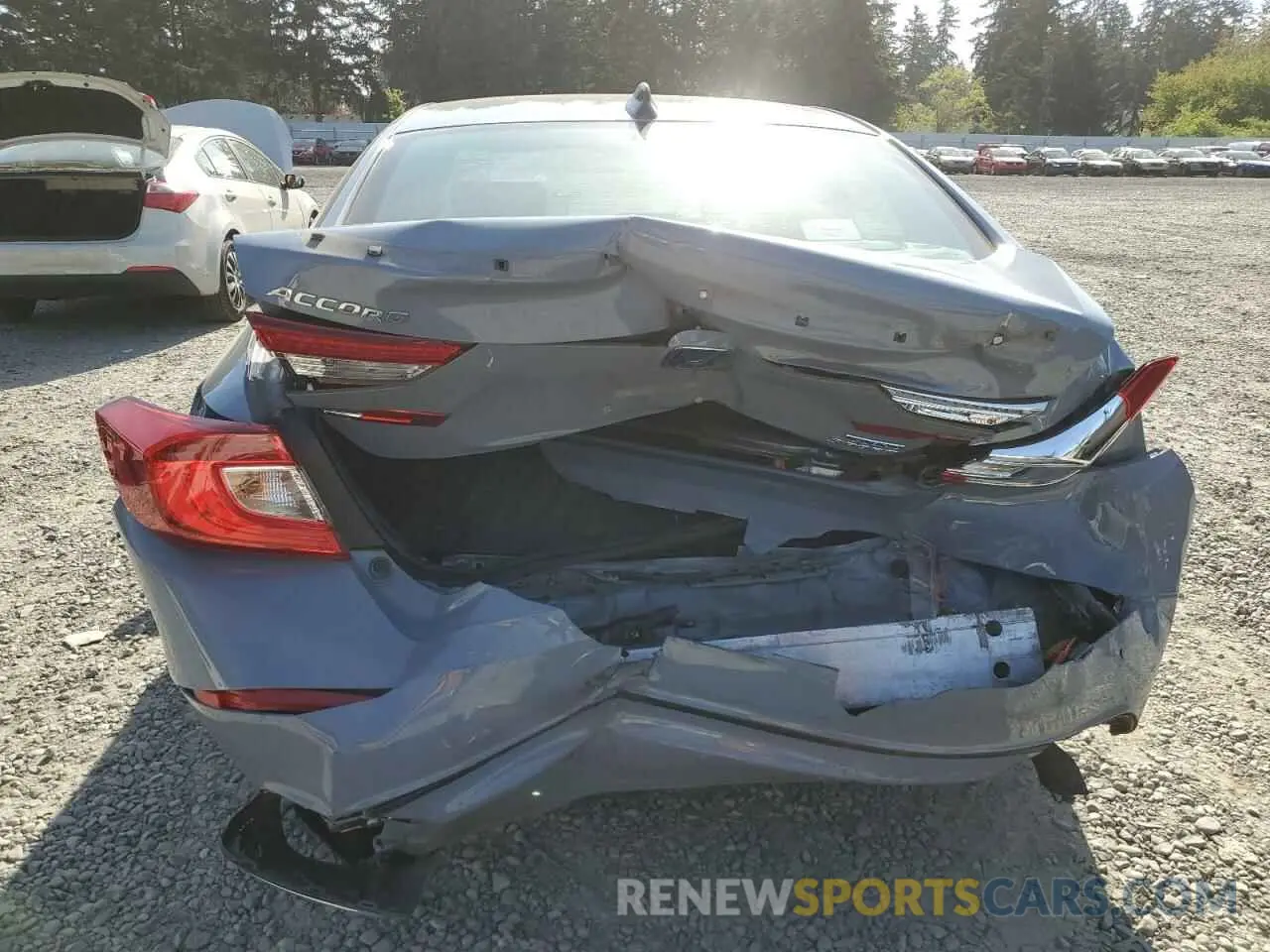 6 fotografías del automóvil dañado 1HGCV3F22NA028037 HONDA ACCORD 2022