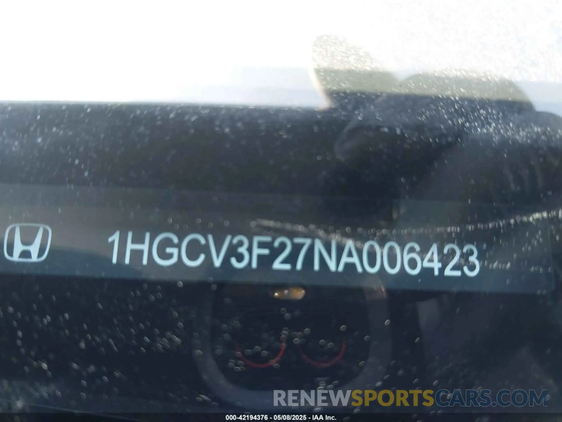 17 fotografías del automóvil dañado 1HGCV3F27NA006423 HONDA ACCORD 2022