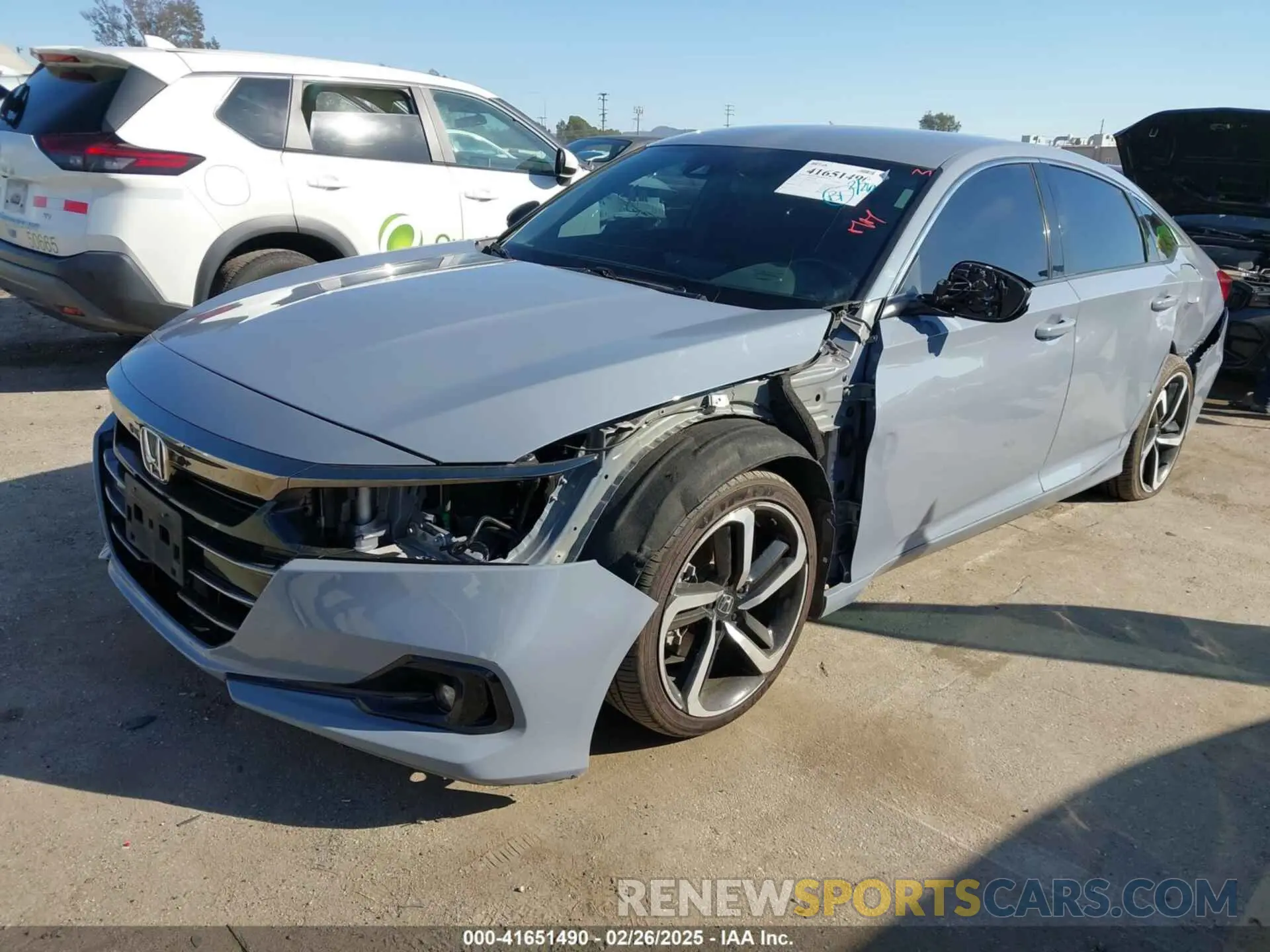2 fotografías del automóvil dañado 1HGCV3F28NA032691 HONDA ACCORD 2022