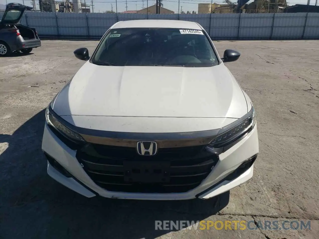 5 fotografías del automóvil dañado 1HGCV3F2XNA043062 HONDA ACCORD 2022