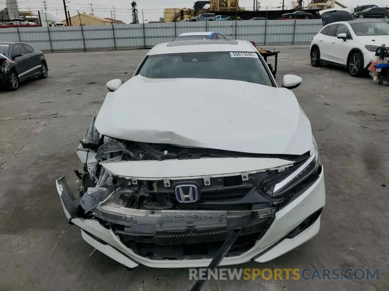 5 fotografías del automóvil dañado 1HGCV3F55NA001537 HONDA ACCORD 2022
