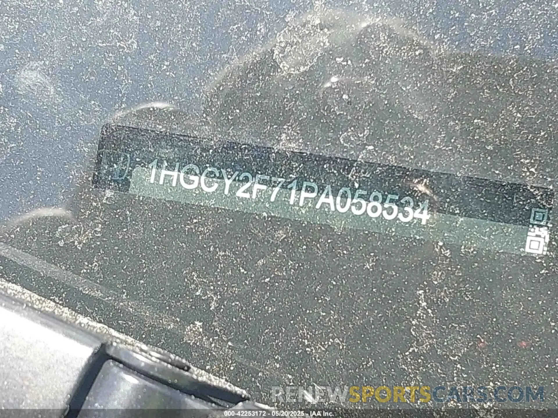 17 fotografías del automóvil dañado 1HGCY2F71PA058534 HONDA ACCORD 2023
