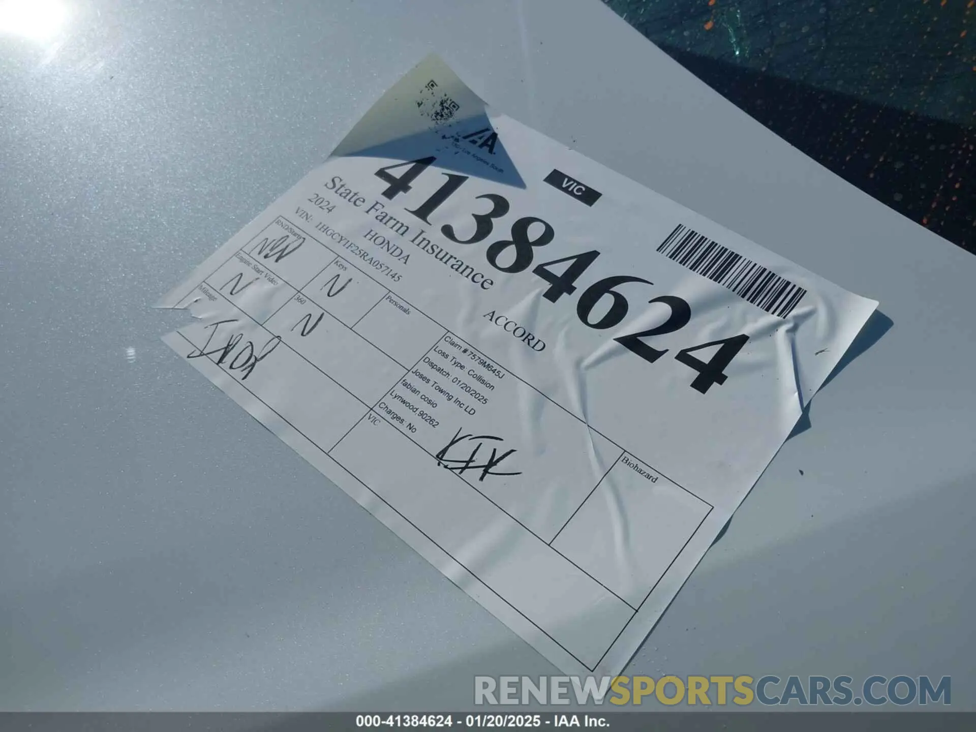 11 fotografías del automóvil dañado 1HGCY1F25RA057145 HONDA ACCORD 2024