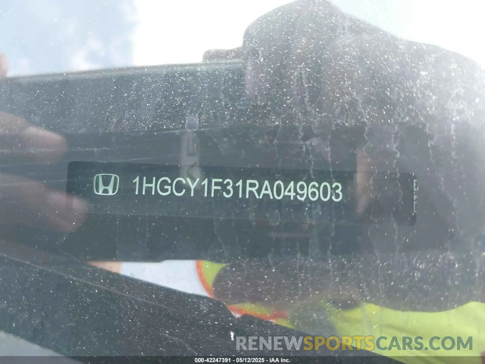 9 fotografías del automóvil dañado 1HGCY1F31RA049603 HONDA ACCORD 2024