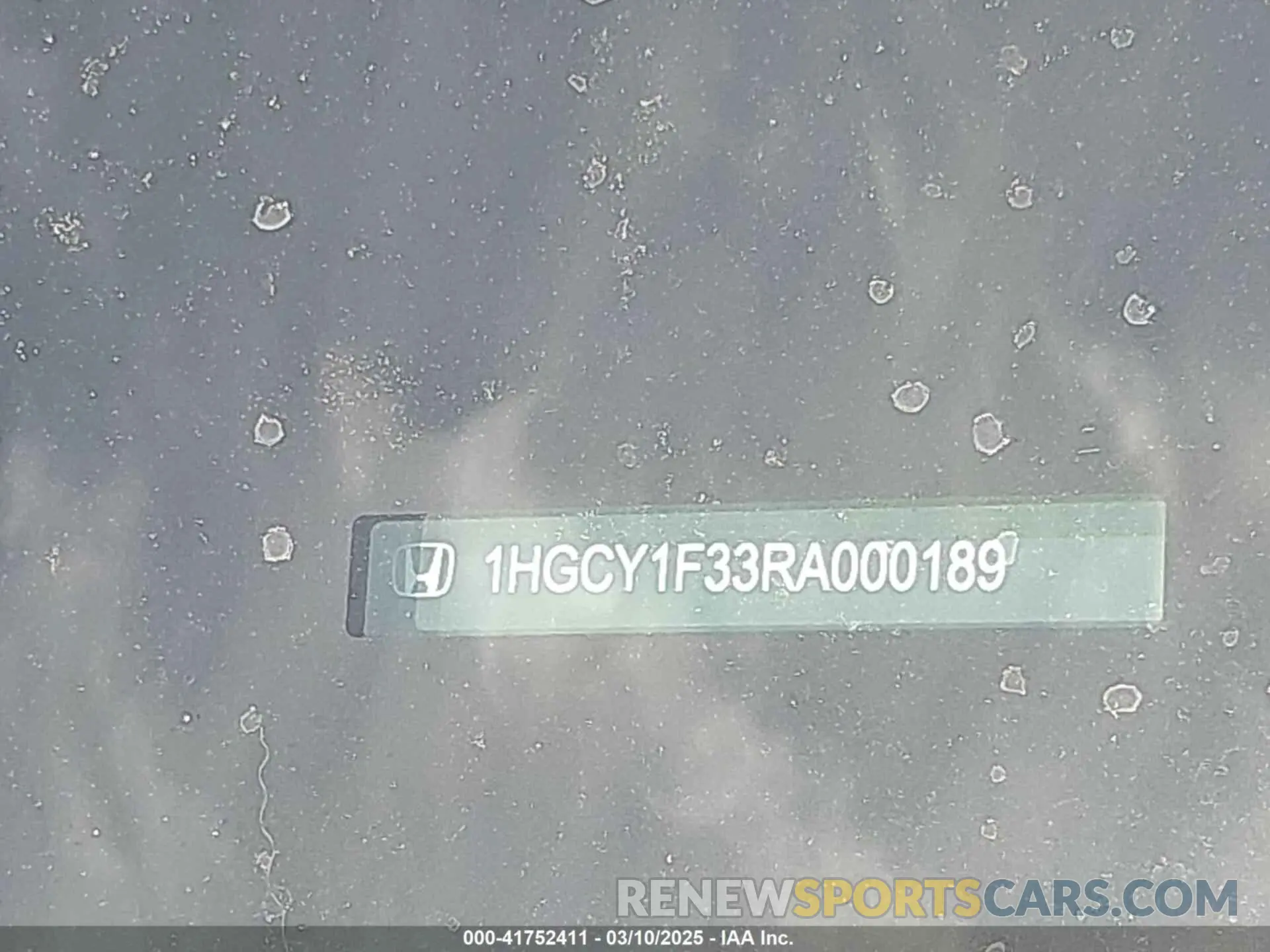 9 fotografías del automóvil dañado 1HGCY1F33RA000189 HONDA ACCORD 2024