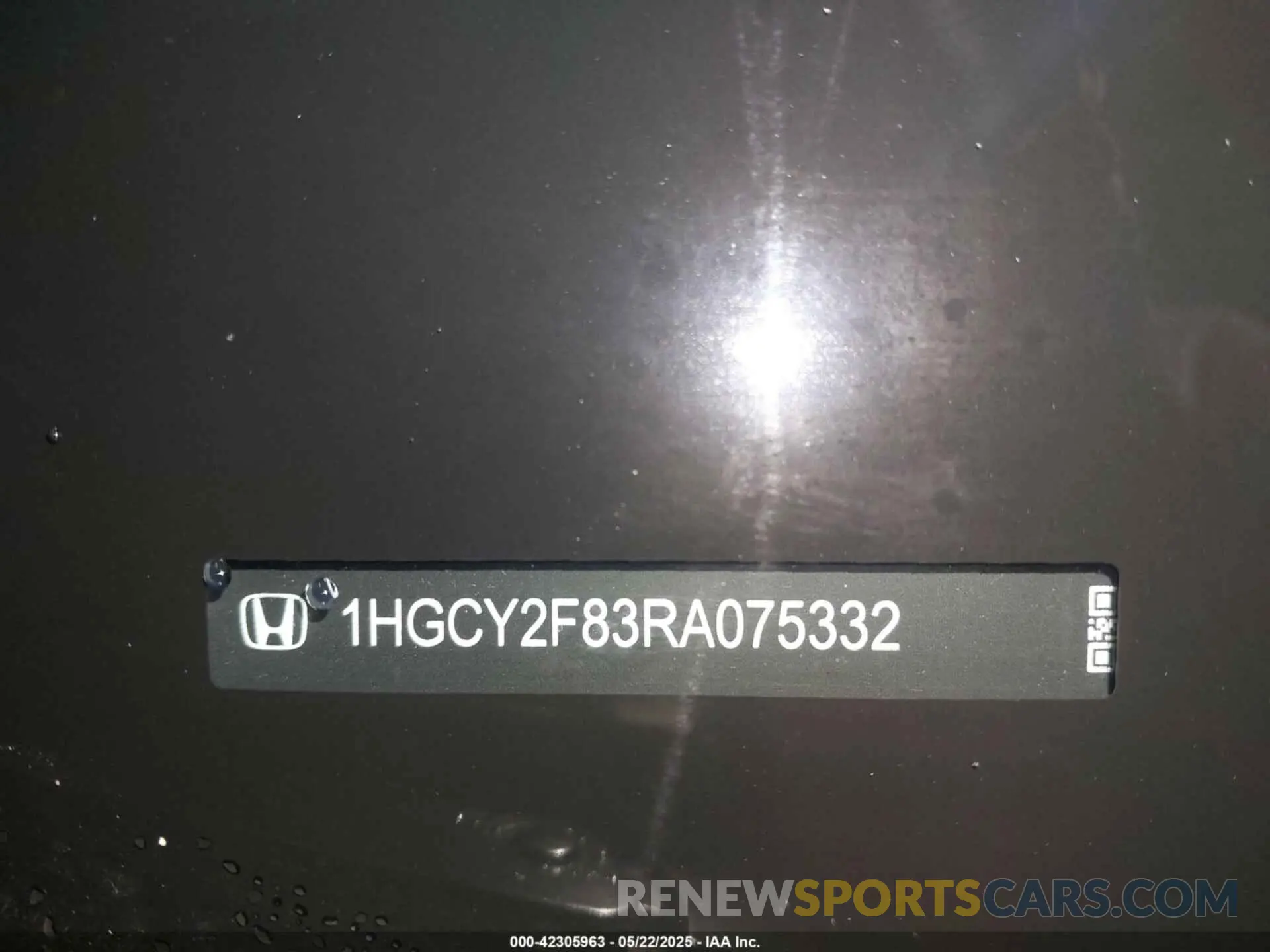 17 fotografías del automóvil dañado 1HGCY2F83RA075332 HONDA ACCORD 2024
