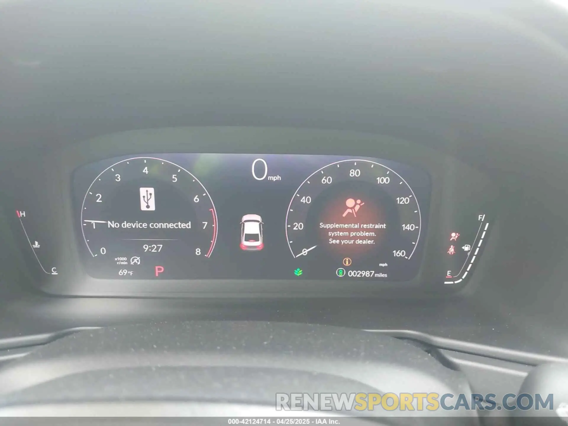 7 fotografías del automóvil dañado 1HGCY1F2XSA003653 HONDA ACCORD 2025