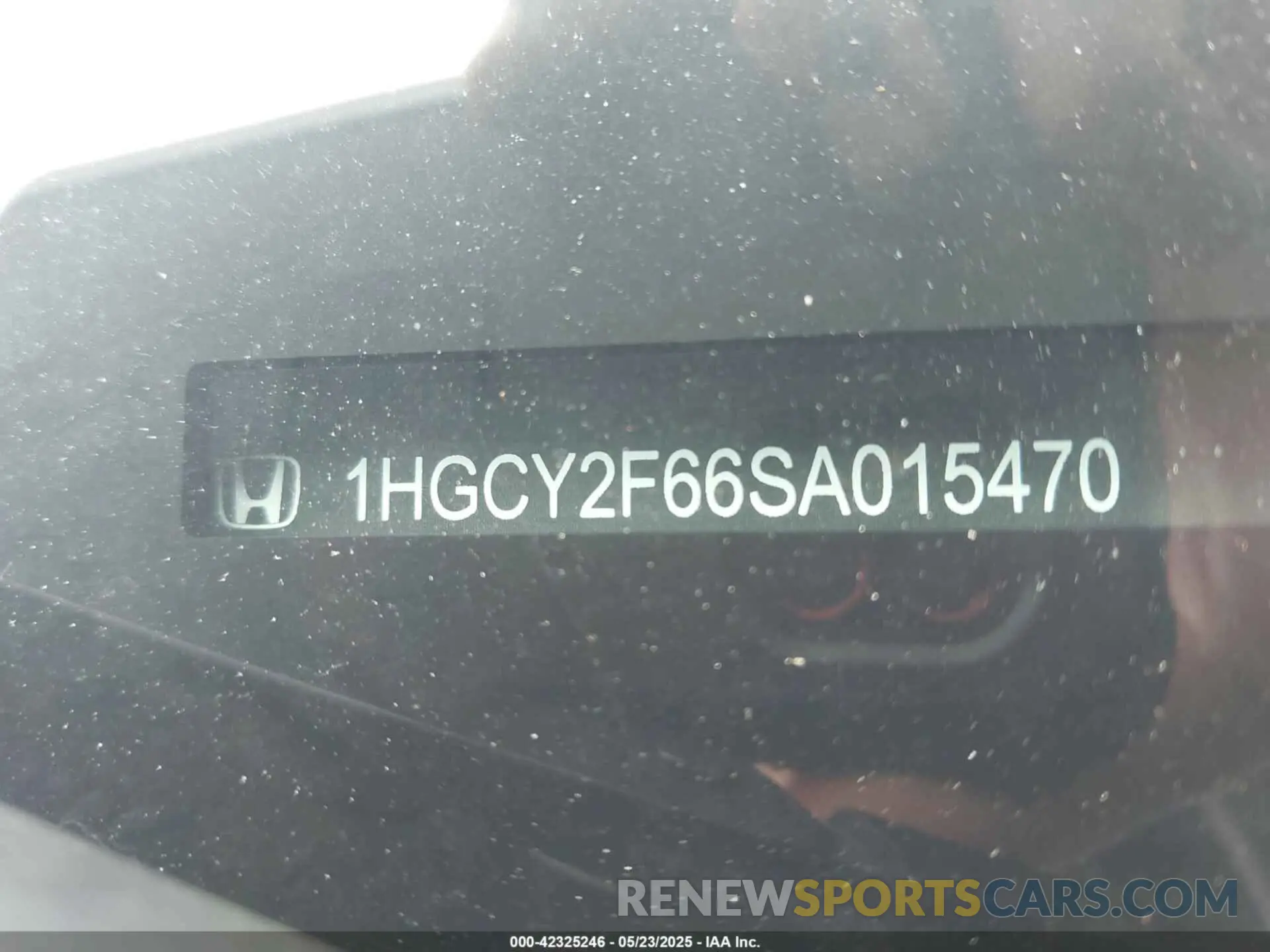 9 fotografías del automóvil dañado 1HGCY2F66SA015470 HONDA ACCORD 2025
