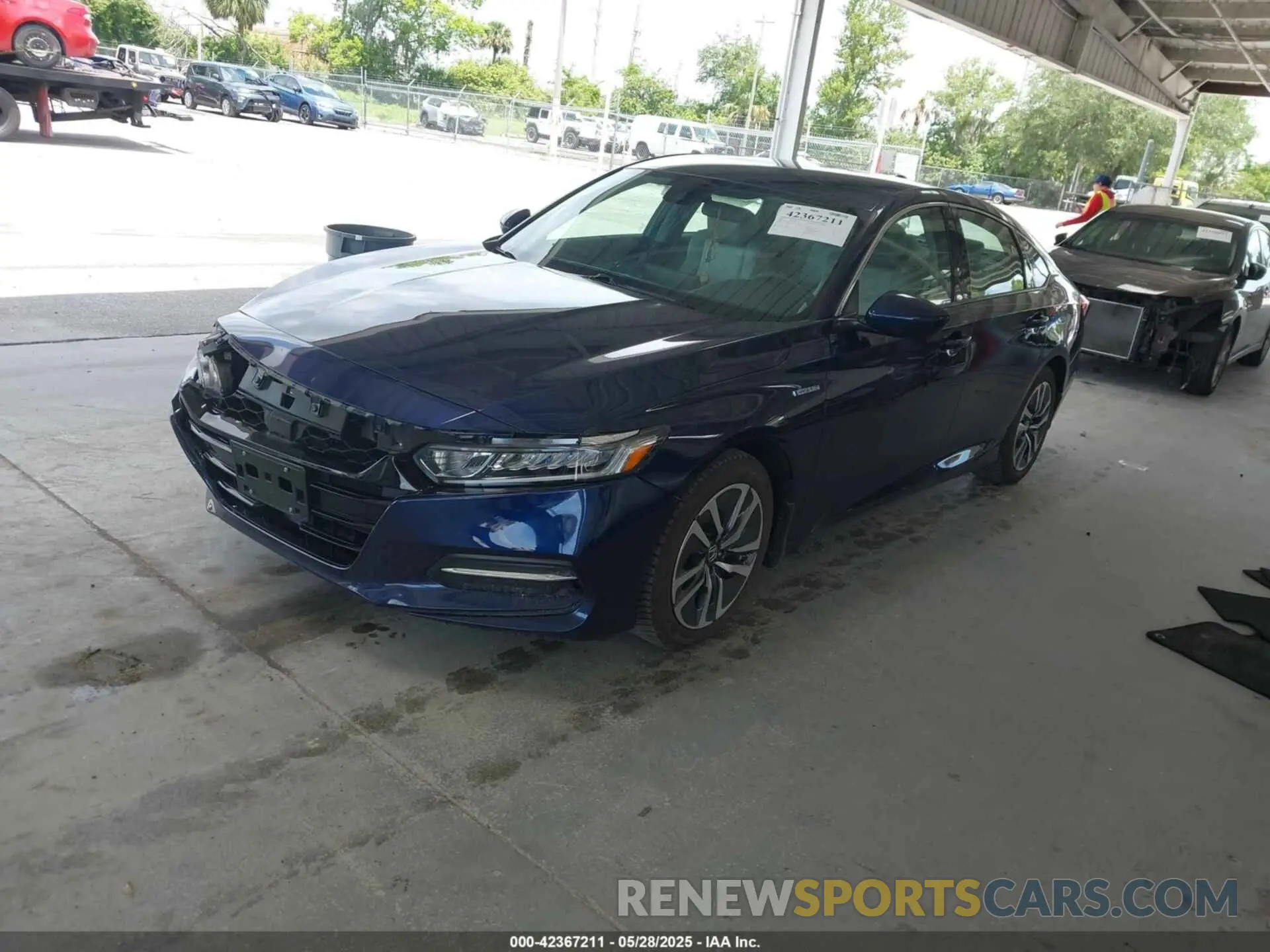 2 fotografías del automóvil dañado 1HGCV3F1XKA007293 HONDA ACCORD HYBRID 2019