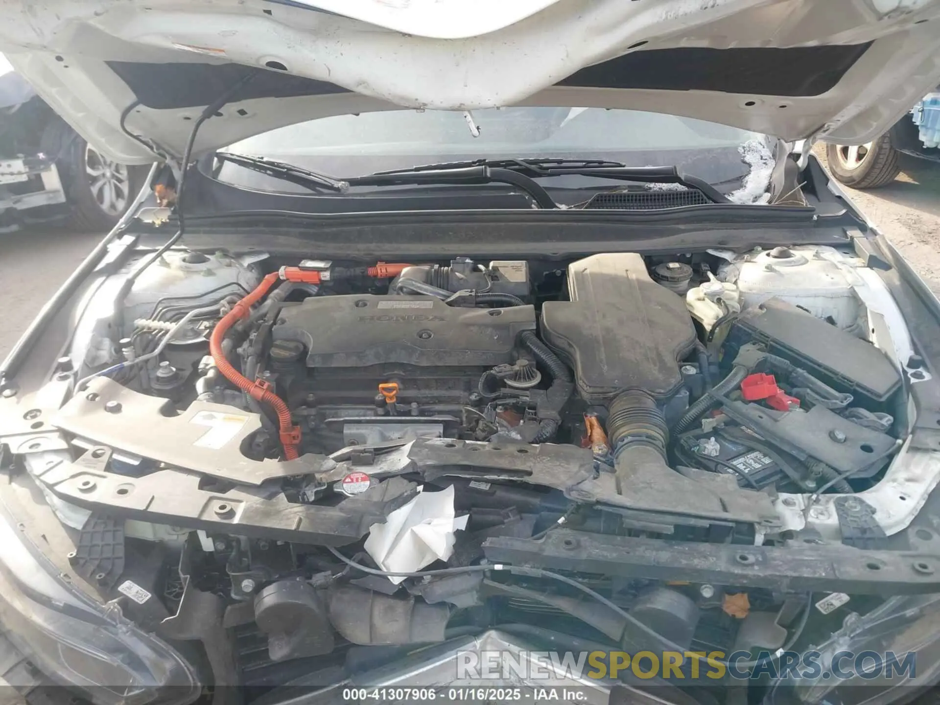 10 fotografías del automóvil dañado 1HGCV3F47KA016012 HONDA ACCORD HYBRID 2019