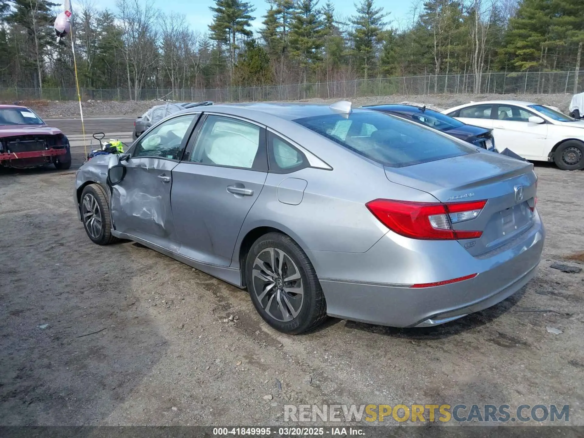 3 fotografías del automóvil dañado 1HGCV3F56KA001218 HONDA ACCORD HYBRID 2019