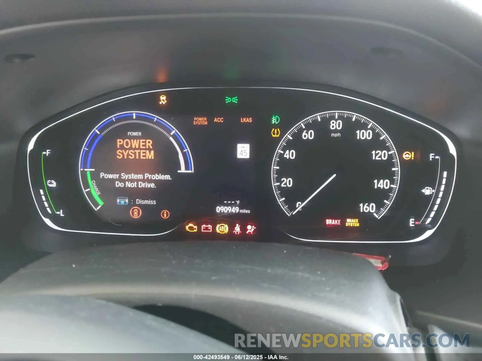 7 fotografías del automóvil dañado 1HGCV3F59KA015906 HONDA ACCORD HYBRID 2019