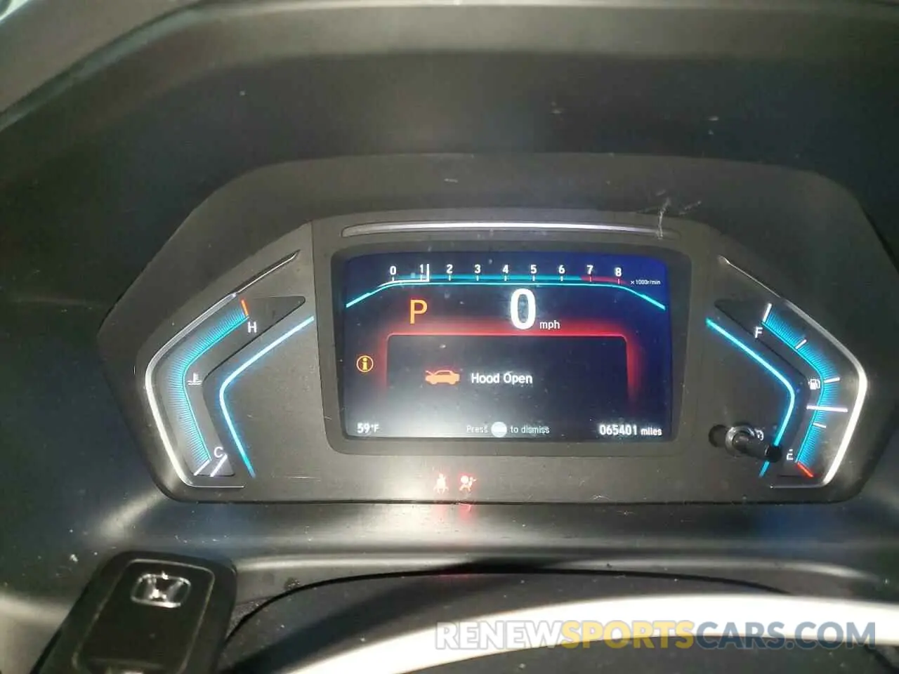 9 fotografías del automóvil dañado 5FNRL6H56KB062976 HONDA All Models 2019