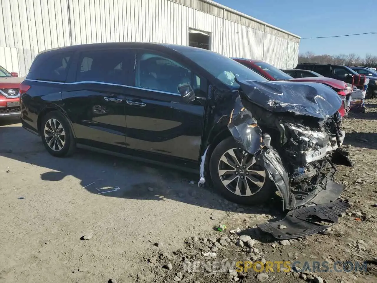 4 fotografías del automóvil dañado 5FNRL6H78MB021365 HONDA All Models 2021