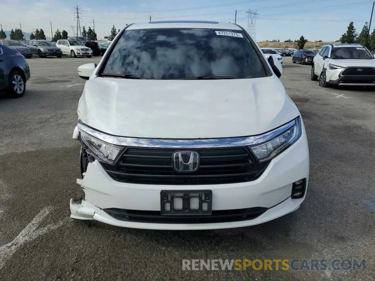 5 fotografías del automóvil dañado 5FNRL6H72NB021962 HONDA All Models 2022