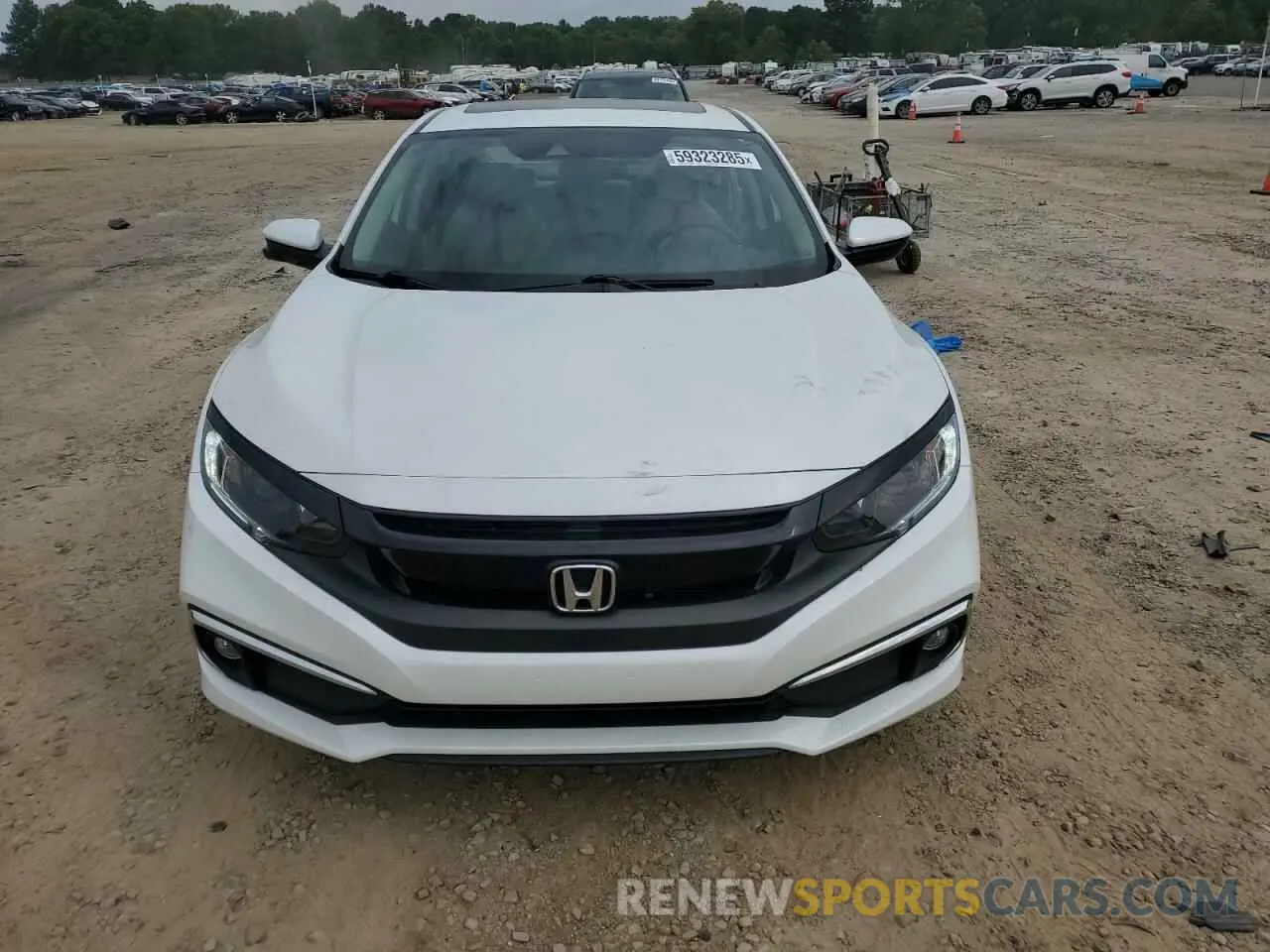 5 fotografías del automóvil dañado 19XFC1F30KE007002 HONDA CIVIC 2019