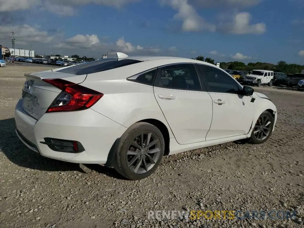 3 fotografías del automóvil dañado 19XFC1F30KE208270 HONDA CIVIC 2019