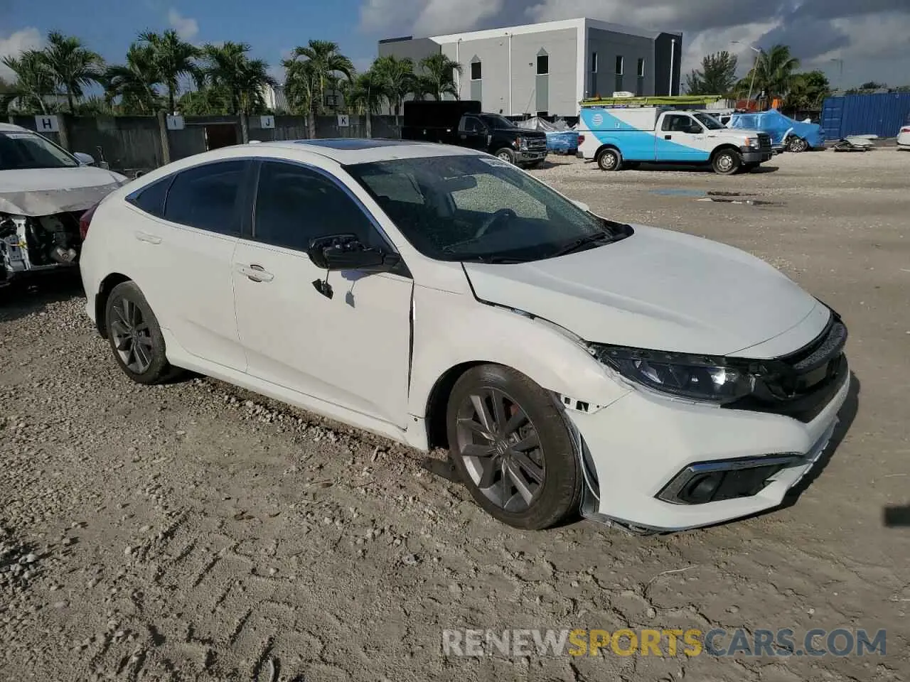 4 fotografías del automóvil dañado 19XFC1F30KE208270 HONDA CIVIC 2019