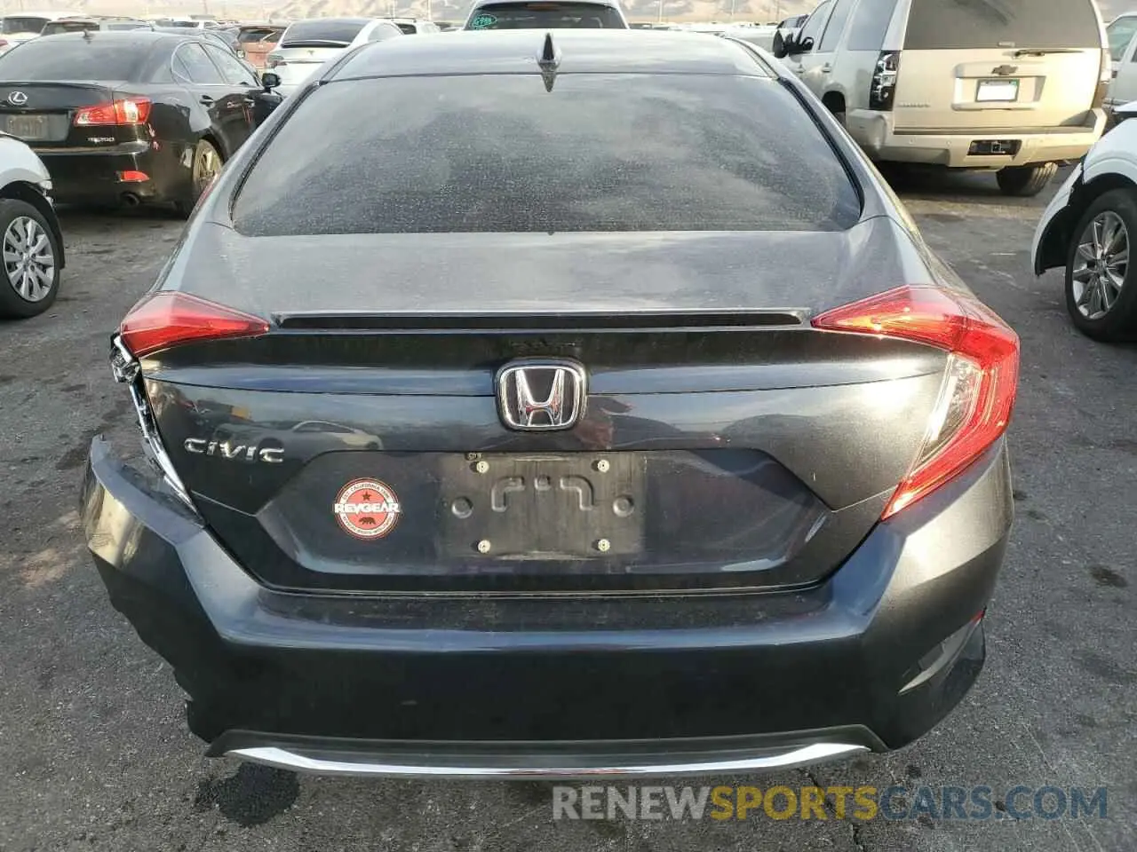 6 fotografías del automóvil dañado 19XFC1F30KE216515 HONDA CIVIC 2019