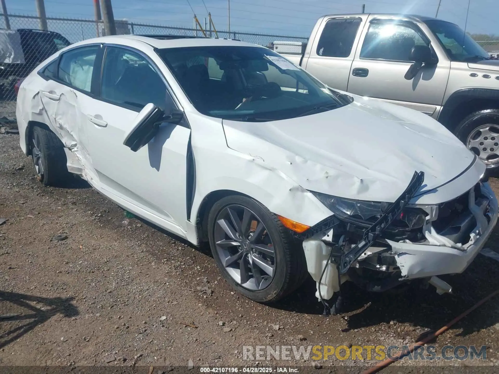 1 fotografías del automóvil dañado 19XFC1F31KE014525 HONDA CIVIC 2019