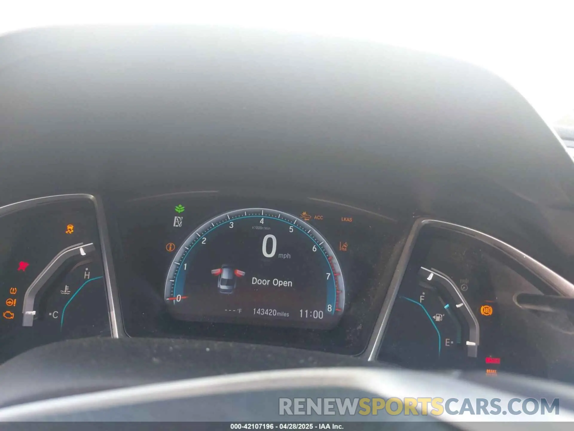 7 fotografías del automóvil dañado 19XFC1F31KE014525 HONDA CIVIC 2019