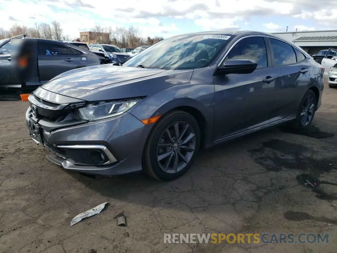 1 fotografías del automóvil dañado 19XFC1F31KE207449 HONDA CIVIC 2019