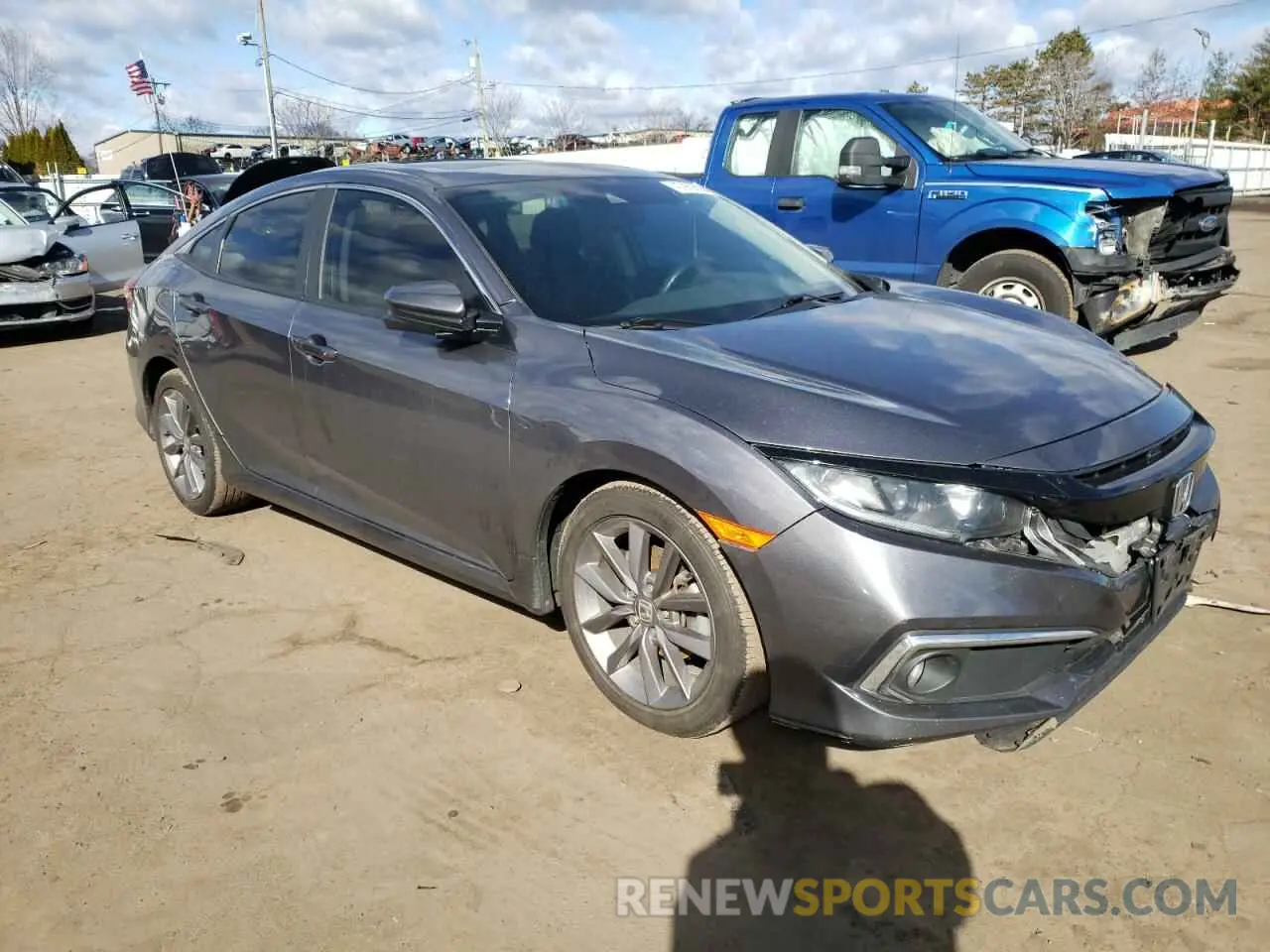 4 fotografías del automóvil dañado 19XFC1F31KE207449 HONDA CIVIC 2019