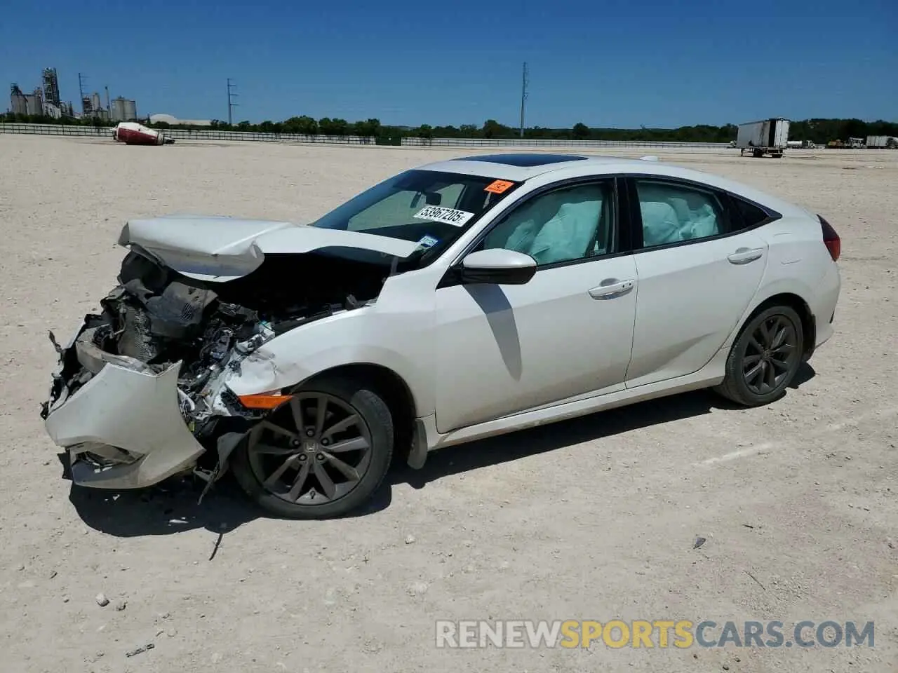 1 fotografías del automóvil dañado 19XFC1F32KE002190 HONDA CIVIC 2019