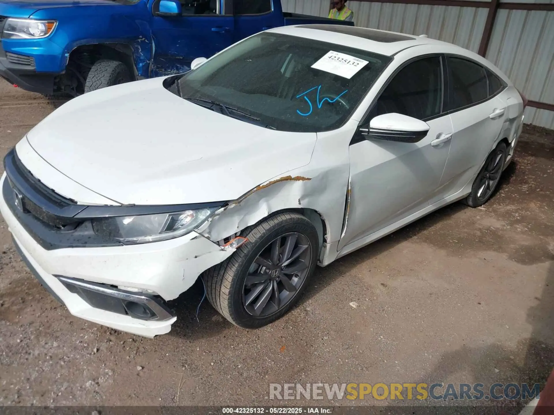 2 fotografías del automóvil dañado 19XFC1F32KE015439 HONDA CIVIC 2019
