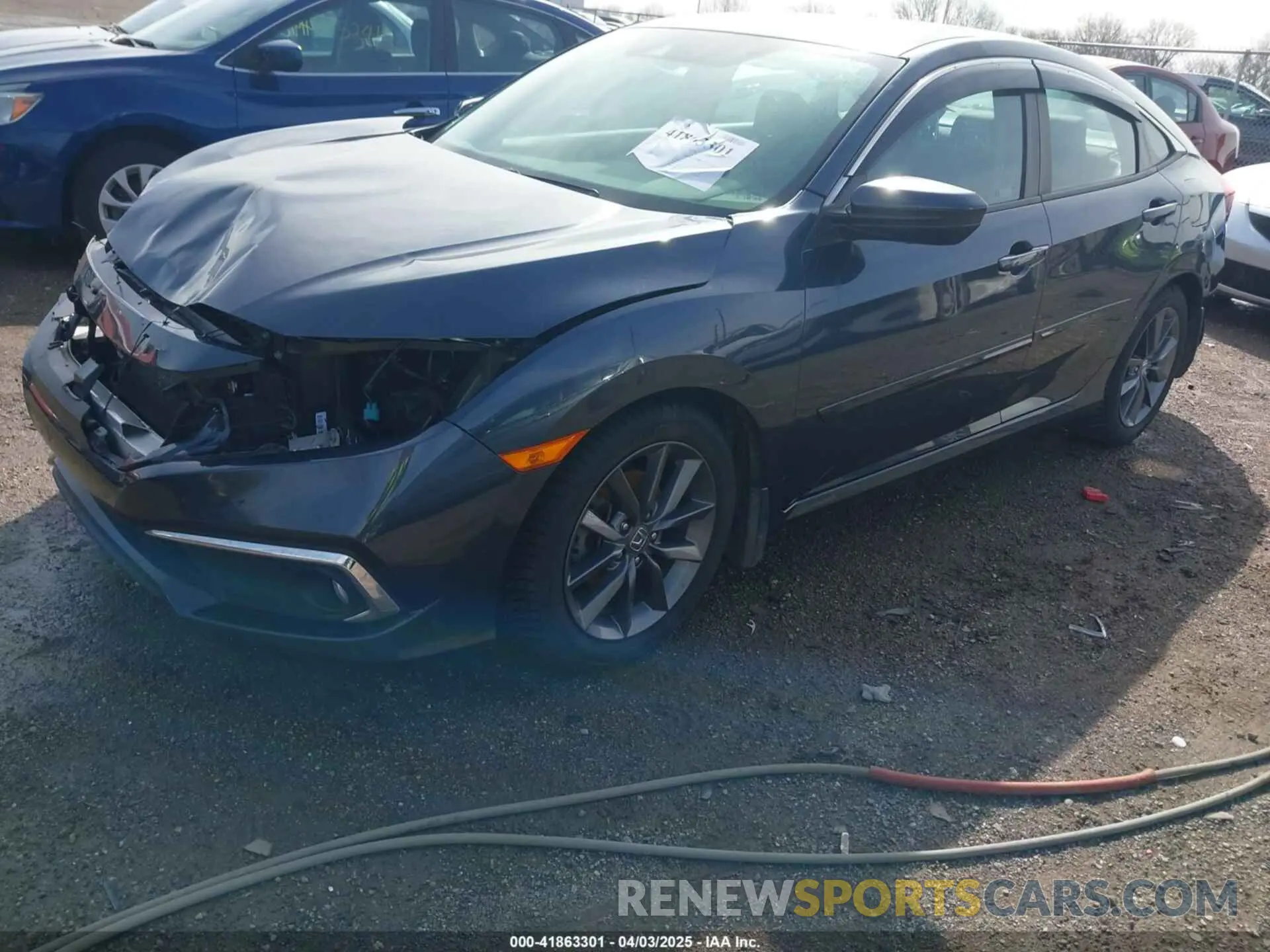 2 fotografías del automóvil dañado 19XFC1F33KE010363 HONDA CIVIC 2019
