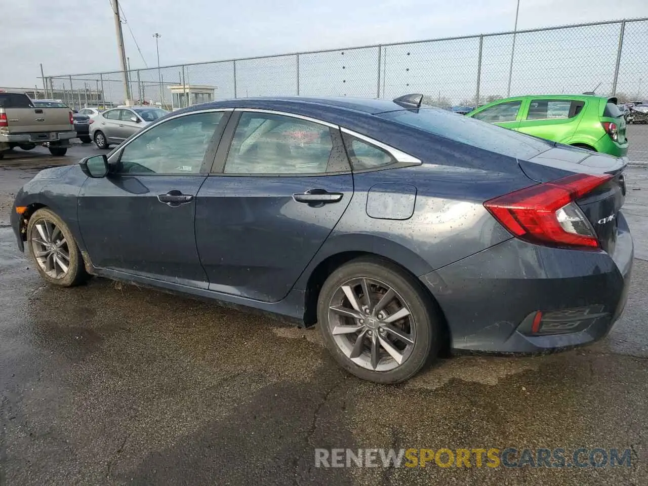 2 fotografías del automóvil dañado 19XFC1F33KE016213 HONDA CIVIC 2019