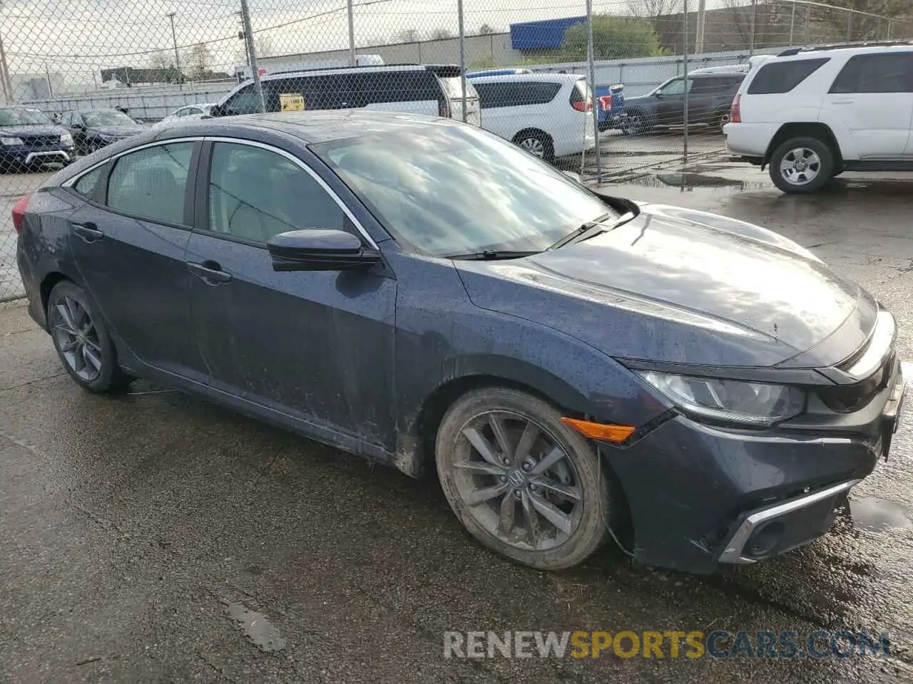 4 fotografías del automóvil dañado 19XFC1F33KE016213 HONDA CIVIC 2019