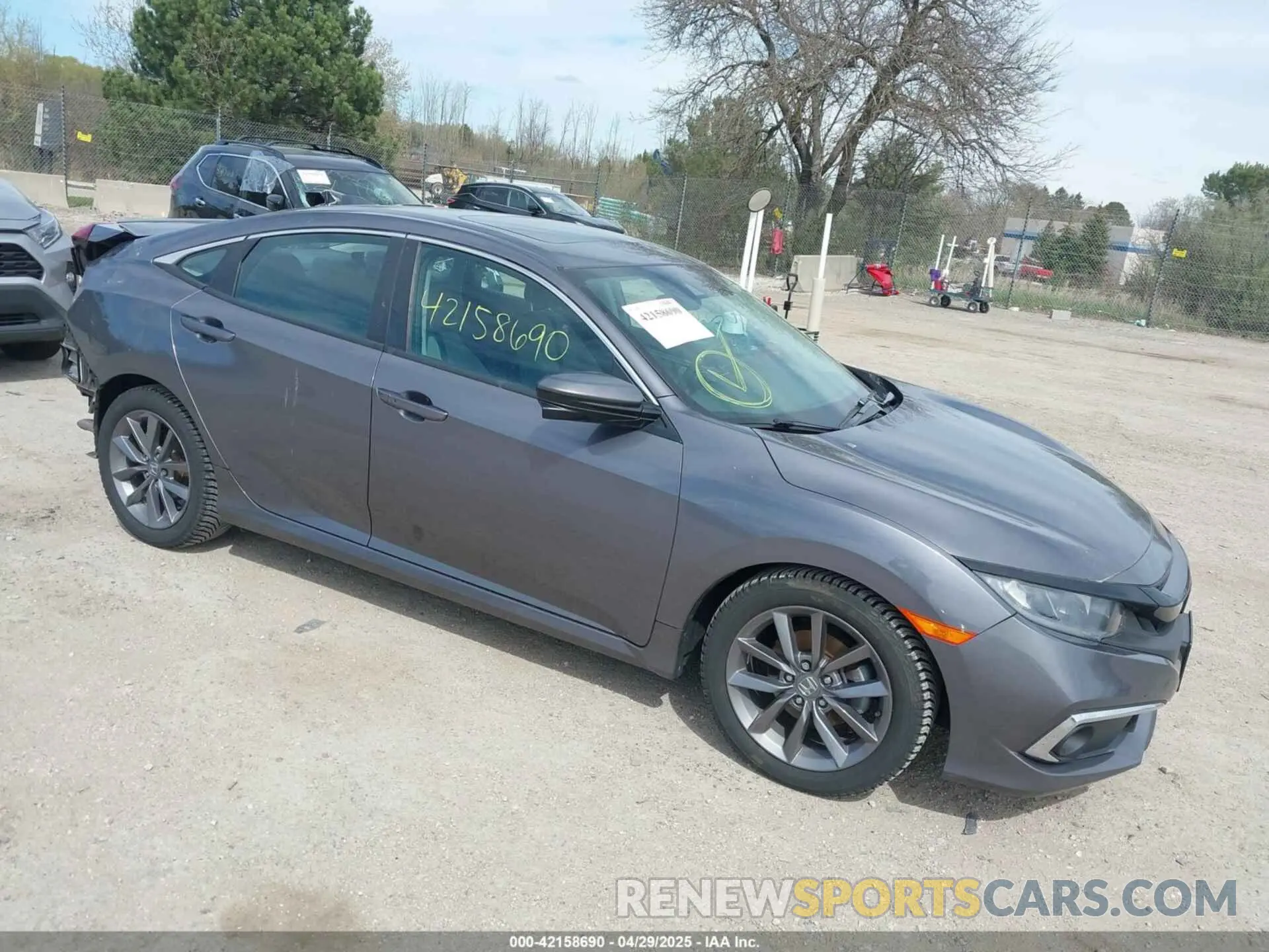 1 fotografías del automóvil dañado 19XFC1F33KE018091 HONDA CIVIC 2019